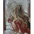 thumbnail image 2 of Luniak, Monika 20x24 Black Ornate Wood Framed with Double Matting Museum Art Print Titled - Good Book, 2 of 4