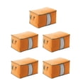 thumbnail image 4 of Bolsa de almacenamiento plegable Ormromra para ropa organizador de edredón a prueba de polvo tamaño grande 5 uds, 4 of 8