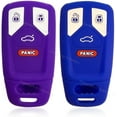 thumbnail image 1 of Dobrev Silicone Case Protector Fob Cover Shell Holder Keyless Entry Remote Skin for Audi 2017 2018 2019 A3 A5 A6 Q3 Q5 Q7 S6 TT Smart Key  blue and purple, 1 of 3