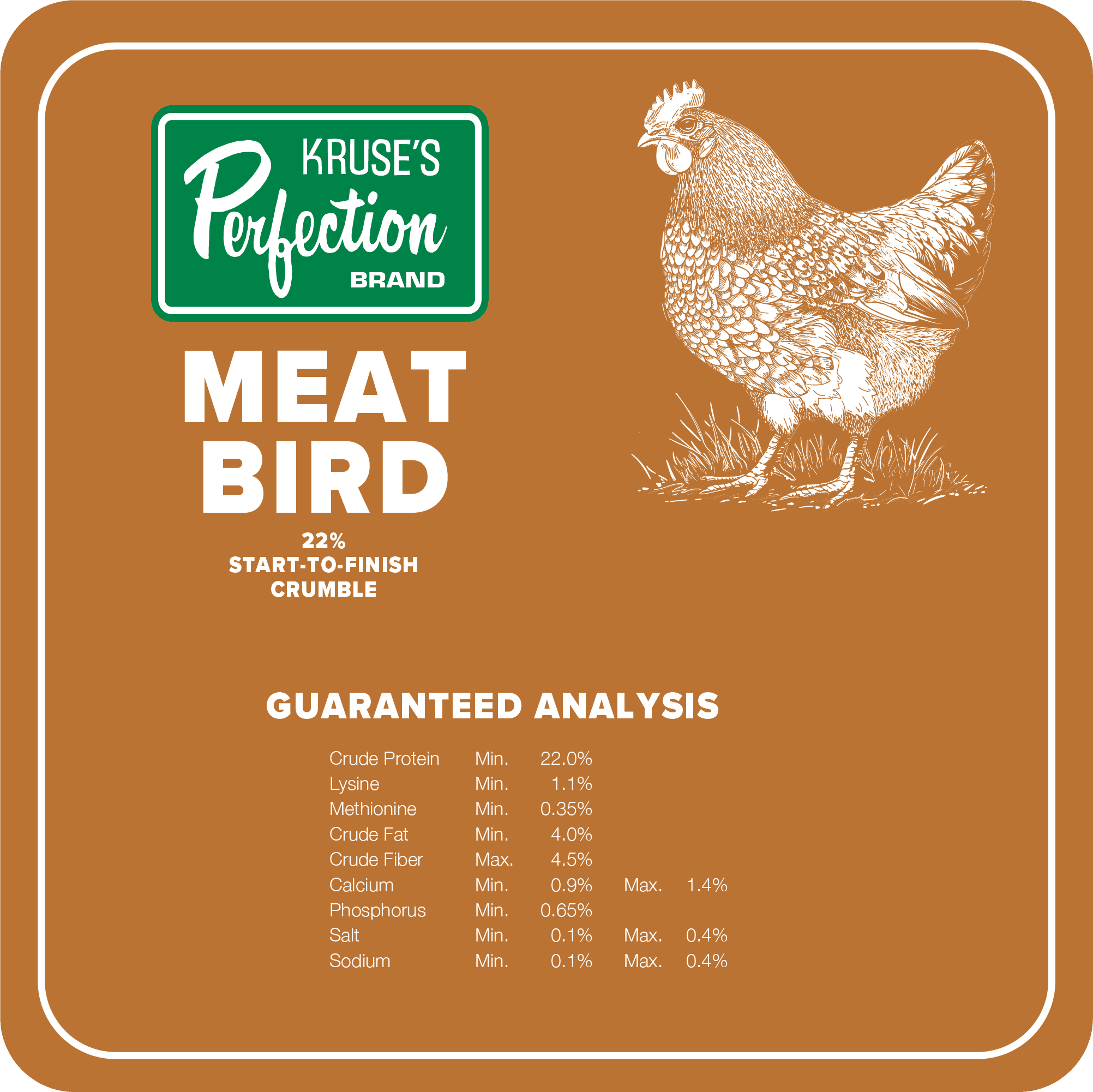 (4 pack) Meat Bird Crumble