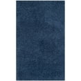 thumbnail image 6 of SAFAVIEH Laguna Neven Plush Solid Shag Area Rug, Blue, 6'7" x 6'7" Round, 6 of 7