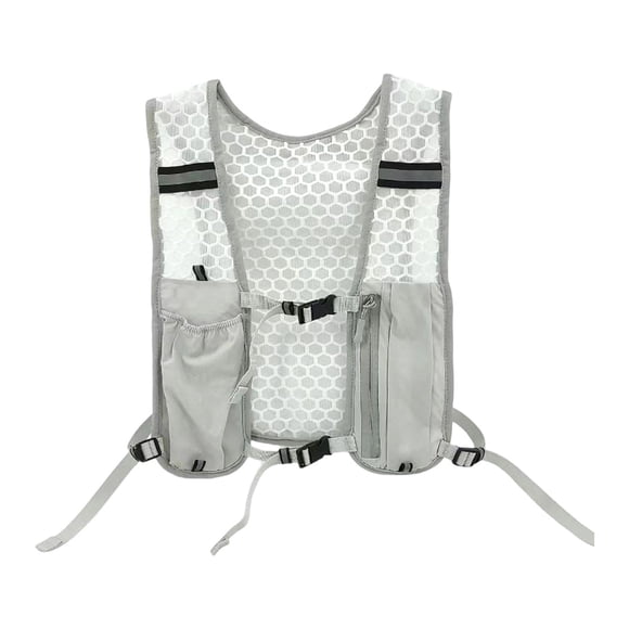 Mochila de hidratación, chaleco para correr, paquete de agua para deportes al aire libre, ciclismo y jogging. Gris