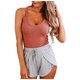thumbnail image 1 of Blusa sin mangas con cuello en V y chaleco liso a la moda para mujer Pompotops  lopia999146, 1 of 6