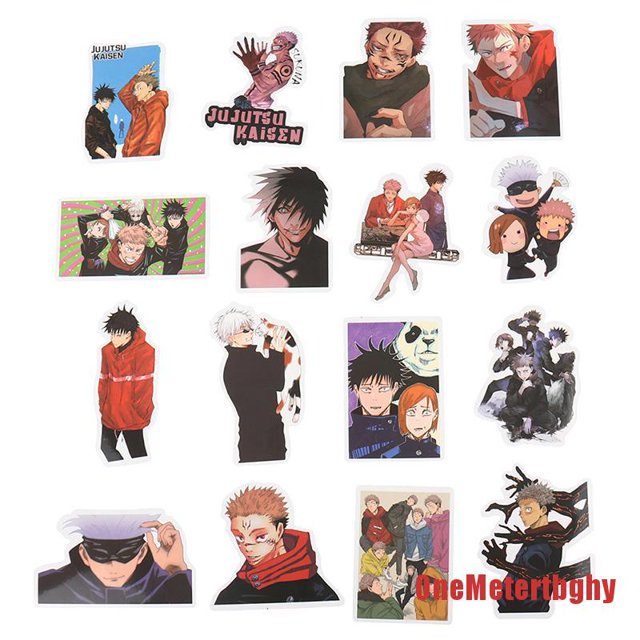 One 50pzs Stickers de Anime Jujutsu Kaisen/Snowboard/Laptop/Laptop/Guitar/Suitcase