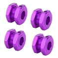 thumbnail image 2 of Pièce RC Roue Hexagonale Conducteur de Roue RC Kit Hexagonal, Accessoire de Voiture RC Accessoire RC Roue en Alliage d'Aluminium 17MM pour Voiture RC Télécommande Violet, 2 of 8