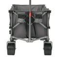 thumbnail image 4 of Olurrisa 400L Collapsible Wagon Cart with 450LB Capacity, All-Terrain Big Wheels & Adjustable Handle, Heavy Duty Folding Wagon for Camping, Beach, Sports, Garden​,Gray, 4 of 9