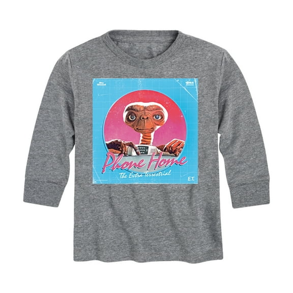 E.T. The Extra Terrestrial - Retro Photo Album Cover - Toddler & Youth Long Sleeve Graphic T-Shirt