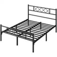thumbnail image 3 of Yaheetech Metal Platform Bed Frame with Headboard and Footboard, Queen Size, Black, 3 of 8