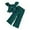 Green, variant on Krdevn Girls Outfits Set Toddler Summer Casual Bow Tie Blouse with Elastic Waist Playful Romper for Daily Wear,6-7 Years