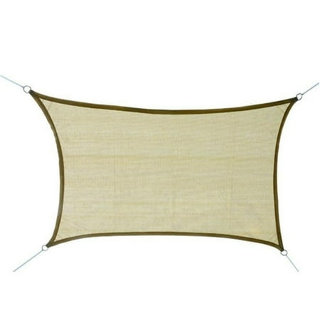 Outsunny Rectangle Outdoor Sun Shade Sail Canopy - Sand - Walmart.com