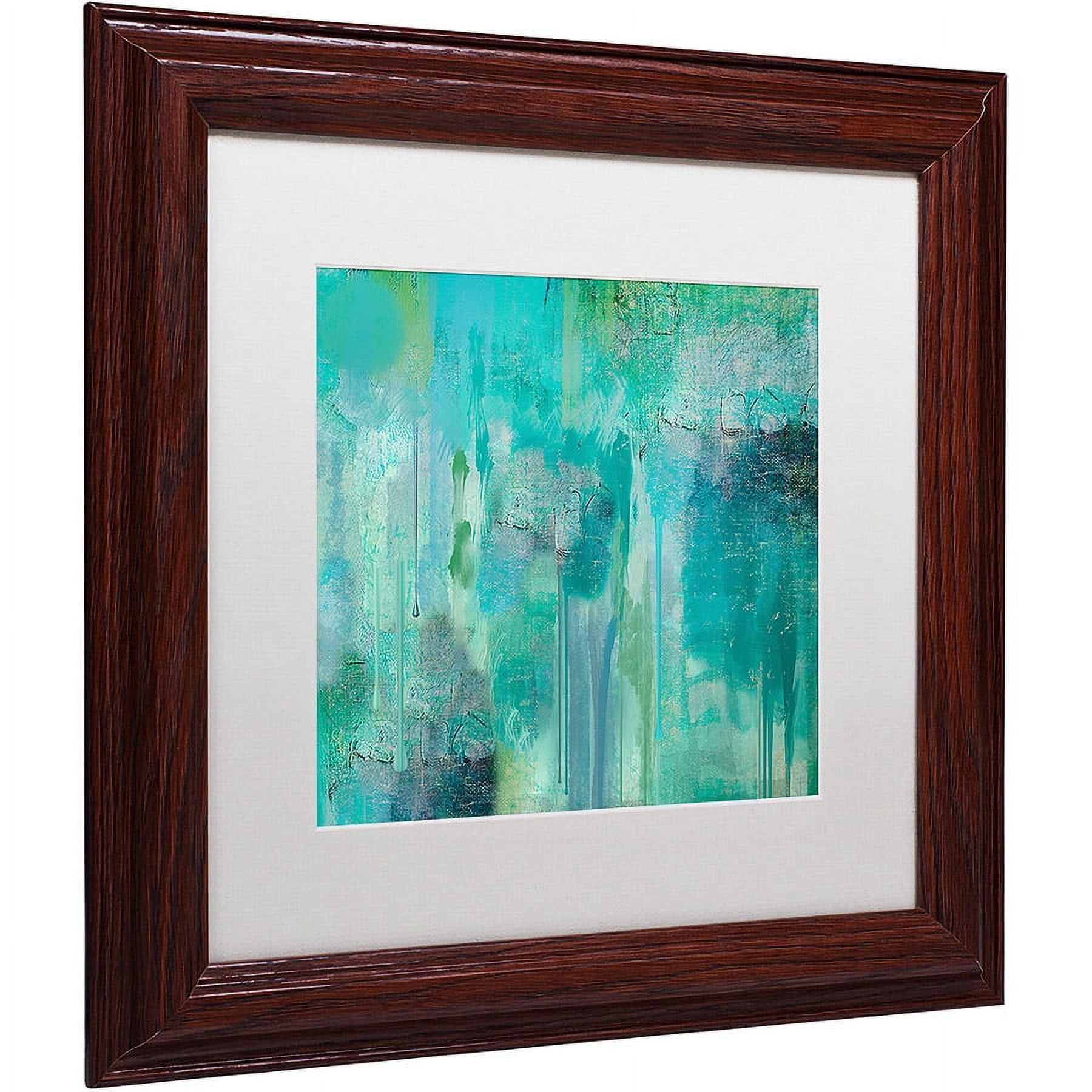 Color Bakery 'Aqua Circumstance II' Matted Framed Art