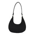 thumbnail image 2 of Bolso de mano ligero Salvador para mujer de fieltro negro, 2 of 10