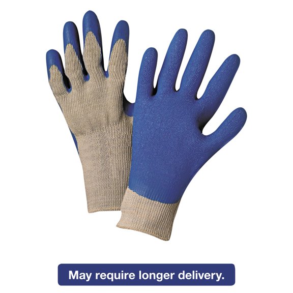 Anchor Brand Latex Coated Gloves 6030, Gray/Blue, X-Large
