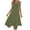 Army Green, variant on Xunlbb Women's Dresses Midi Tank Top Dress with Round Neck Sleeveless Lightweight Solid Basic Simple Essentials Summer Beach Fashion Club Vacation Casual Outfit Plus Size