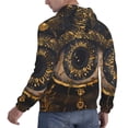 thumbnail image 6 of Haiem Mystical Golden Eye Patterned Men's Hoodie with Kangaroo Pocket - Ideal Pullover Sweatshirt for Daily Wear, Travel, and Home-3X-Large, 6 of 7