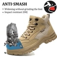 thumbnail image 3 of AUXDIQ Safety Trainers Men Women Steel Toe Cap Work Shoes Comfy Construction Industrial Sneakers, 3 of 6