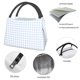 thumbnail image 4 of Fotbe Blue Checkboard Bolsa Térmica Portátil con Estampado, Bolsa de Entrega de Alimentos Aislada, Bolsa Reutilizable de Gran Capacidad para Comidas y Supermercado, 4 of 6