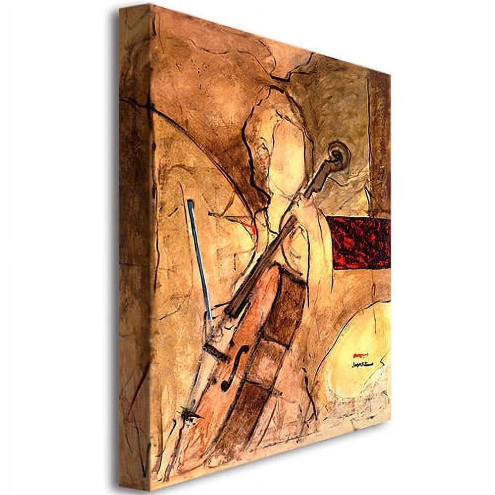 Trademark Art "Old Cello" Canvas Art by Joarez