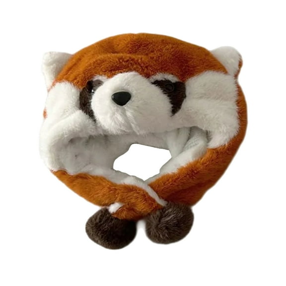 Ear Protections Caps Kids Earflap Hat Winter Windproof Soft Hat for Boy Girl 3-10 Year Warm Caps Lovely Lesser Panda Hat