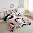 thumbnail image 3 of Homewish Teens Geometric Swirl Stripes Bedding Comforter Set 2pcs,Abstract Watercolor Graffiti Twin Comforter Sets Microfiber,Vintage Aesthetic Breathable Bedding Set,Luxury Bedroom Decor,Reversible, 3 of 8