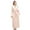 Pink, variant on Women's Robe Soft Cozy Bathrobe Long Sleeve Nightgown Loungewear Winter Warm Kimono Style Shirtwaist Housecoat