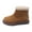 Brown-01, variant on Toddler Little Girls Winter Ankle Boots Faux Fur Snow Boot Non-Slip Indoor Outdoor Warm Shoes