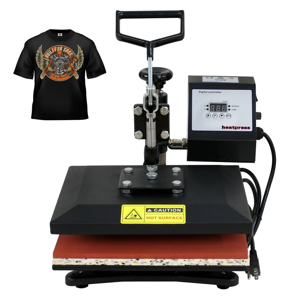 12X10" 360°Swing Away Heat Press Machine Digital Transfer For T-Shirt 600W 