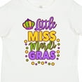 thumbnail image 4 of Inktastic Little Miss Mardi Gras with Crown and Dots Girls Toddler T-Shirt, 4 of 5