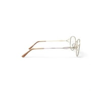 Sophia Loren Womens M48 Round Prescription Eyeglasses with Case, Beige