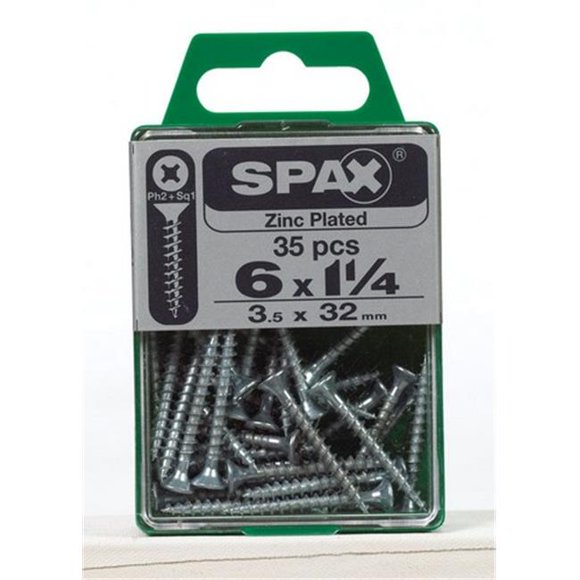 Spax 4101010350322 6 x 1.25 in. Multi Material Screw- 35 per Pack - pack of 5