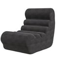 thumbnail image 2 of Homall Teddy Plush Lounge Sofa and Bean Bag chair, Adult Comfortable Pure Sponge Filled Lounge Chair, Suitable for Living Room and Bedroom, Dark Gray, 2 of 8