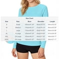 thumbnail image 2 of Miluxas Women's Performance Long Sleeve Sports Pullover Top – Raglan Sleeve Athletic Pocket T Shirt with Moisture Wicking Fabric Blue, 2 of 8
