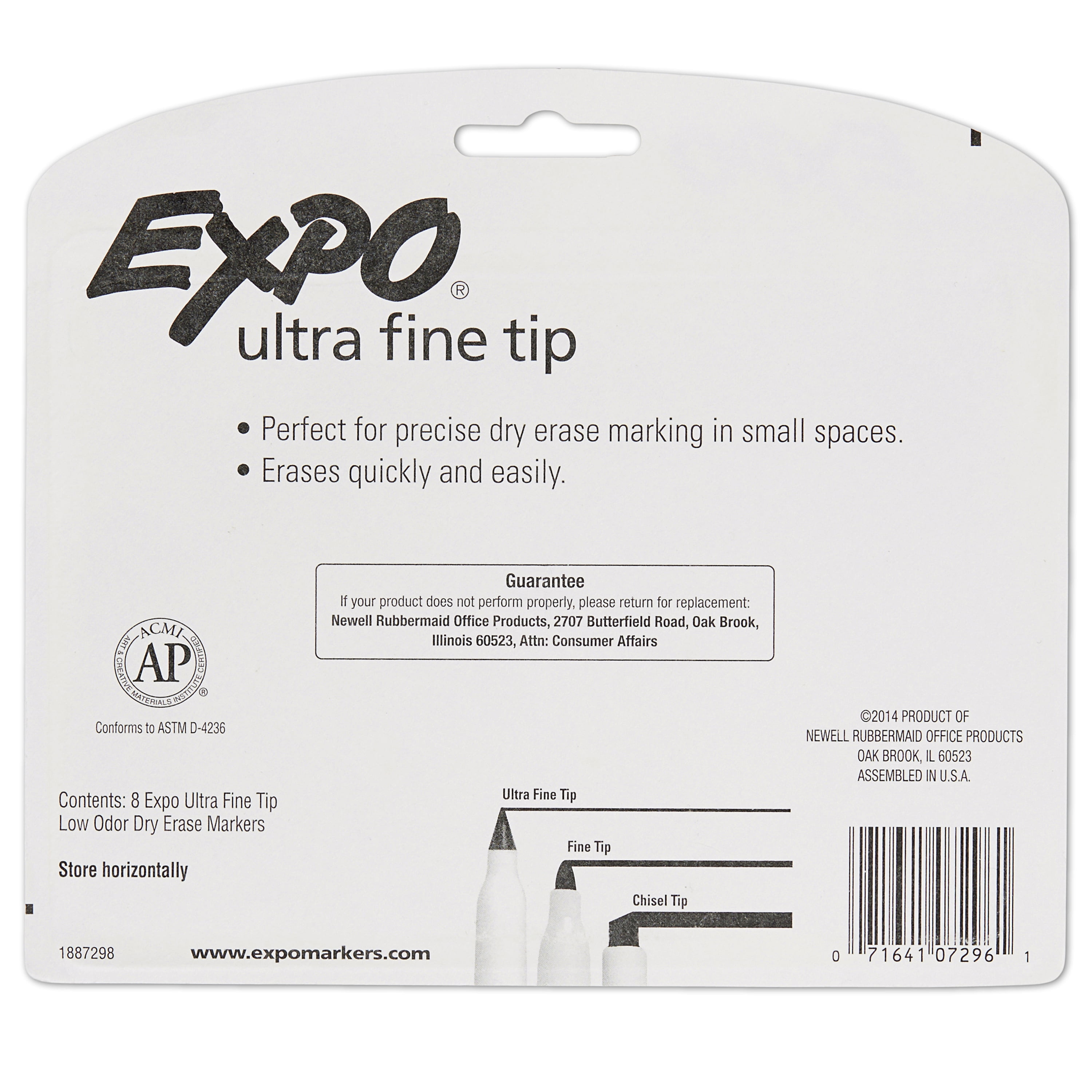  XSG Dry Erase Markers Ultra Fine Tip，0.7mm Ultra