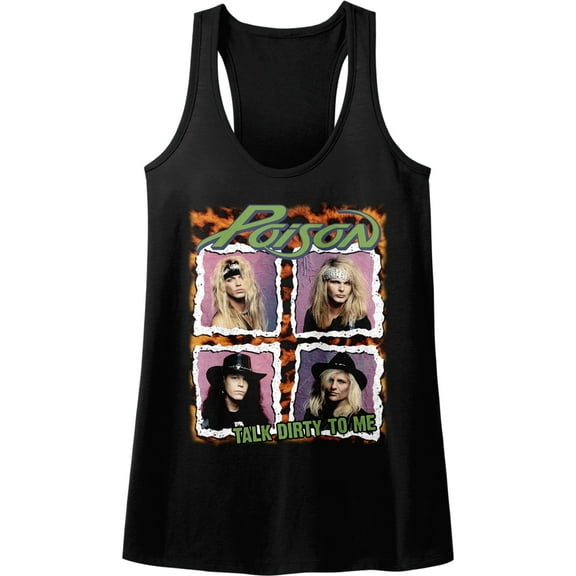 Poison Squares Black Women's Racerback Tank Top