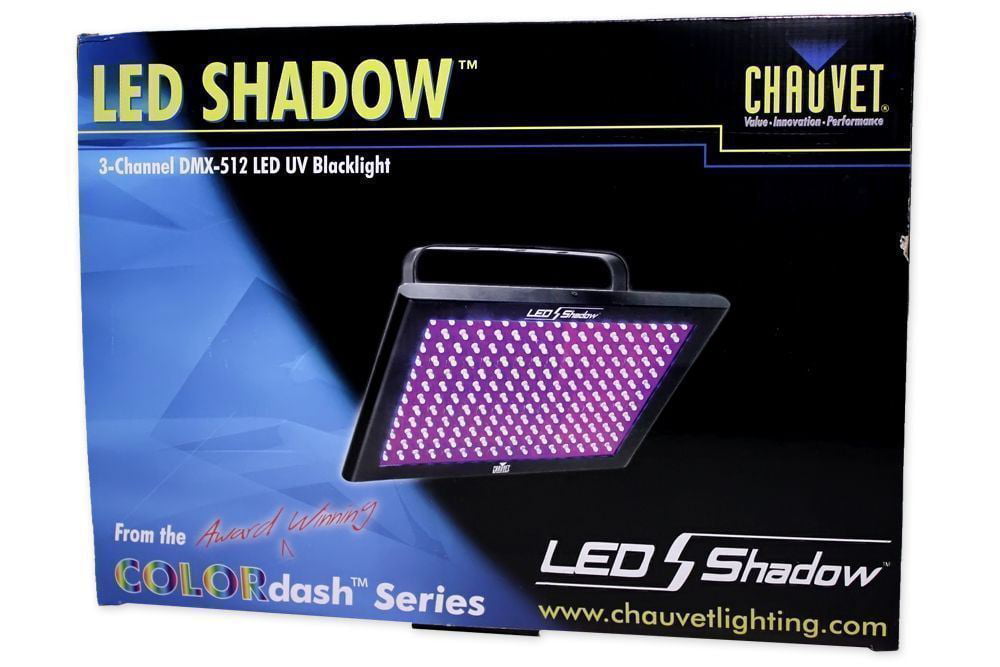 Chauvet DJ LED SHADOW/Club DMX 512 3 CH Blacklight Panel+Carry Bag LEDSHADOW 