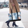 thumbnail image 4 of FORMRS Canvas Laptop Tote Bag for Women with 15.6" Computer Compartments Shoulder Handbag, Floral Easter Rabbits, 4 of 7