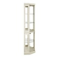 thumbnail image 4 of S-Home Curio Cabinet, Lighted Corner Glass, Adjustable Shelves, 70 x 16 x 15.31 Inches, 4 of 14