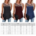 thumbnail image 2 of Women Summer Tank Tops Leopard Print Pullover Sleeveless Crew Neck Cami Loose Casual Tunic Blouse, 2 of 5