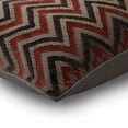 thumbnail image 2 of The HomeCentric Euro Sham Pillow Covers, Grey Euro Pillow Sham, Pack of 2, 26x26 inch (65x65 cm) Velvet Cushion Cover&nbsp;For Sofa, Pillow Covers with Chevron, Modern - Dress Chevron, 2 of 6