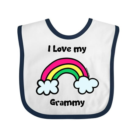 

Inktastic I Love My Grammy Gift Baby Boy or Baby Girl Bib
