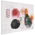 thumbnail image 5 of "Colorful Harmony II", Colorful Abstract Rendered on Silver Shagreen Wrapped Canvas Wall Art, sized 60"x40", 5 of 12