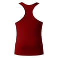 thumbnail image 4 of Hessimy Mens Tank Tops Summer Beach Vacation Sleeveless Shirts Casual Graphic Muscle Gym Workout Tank Top（Red,XL), 4 of 6