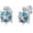 02-Green Turtle Earrings, variant on Cubic Zirconia/Turtle/Pig/Skull/Celtic Knot/Tiger/Panda/Chain Stud Earrings 925 Sterling Silver Ear Jewelry Gift for Women