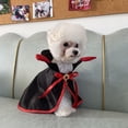 thumbnail image 5 of Halloween Dog Costume, Vampire Cosplay Halloween Dog Dress, Cat Dressing Up Cloak Pet Devil Costume Cape for Cats Small Medium Dogs (Neck Girth 10"-14",Ruby), 5 of 5