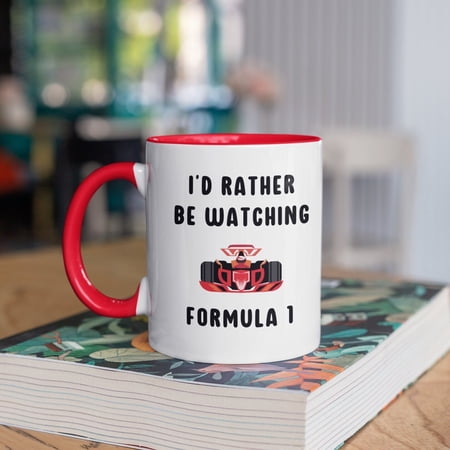 Formula 1 Inspired Mug - F1 Fan - I'd rather be watching Formula 1 - gift for F1 fan - gift for partner - motor racing gift - secret Santa