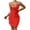 Red, variant on Women's Deep V-Neck Wave Ruffle Sleep Dress - Sheer Mesh Pajama Gown with Lace Trim Party & Loungewear for Women Soft Nightwear S-L Flirty Dress for Bedtime & Evening Events