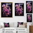 thumbnail image 4 of Designart "Poised Petals Perfumes in Purple" Fashion Framed Wall Art - Glam Purple Perfumes Bedroom Framed Canvas Wall Art, 4 of 6