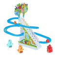thumbnail image 2 of Juego de tobogán de dinosaurios, montaña rusa de dinosaurios, fácil de transportar, escalada de dinosaurios 6 dinosaurio, 2 of 9