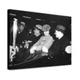 thumbnail image 1 of Canvas Print: President Roosevelt, Mrs. Roosevelt, And John Shown Arriving At, 1 of 3