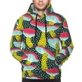 thumbnail image 4 of Bingfone Green Mushroom Men'S Drawstring Hoodie Long Sleeve Pocket Sweatshirts-Medium, 4 of 9